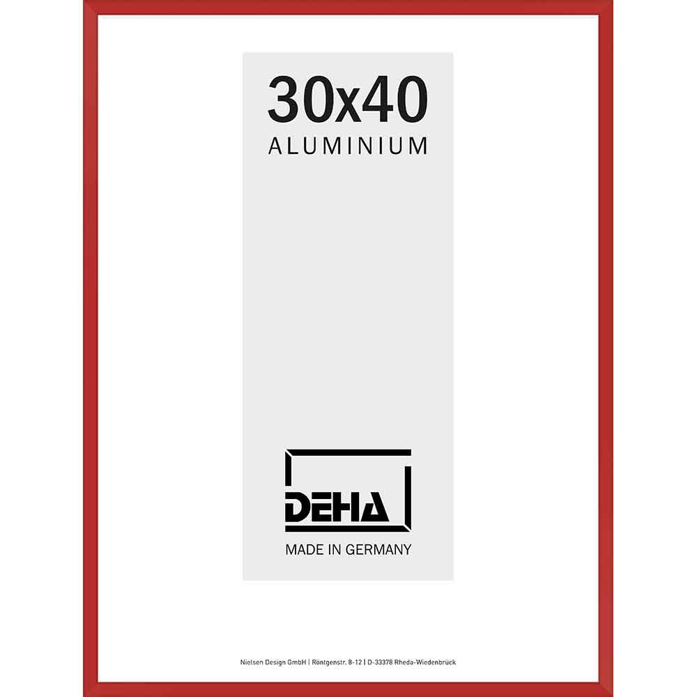 Lijst van aluminium Superba 70x90 cm | karmijnrood RAL 3002 | plexiglas