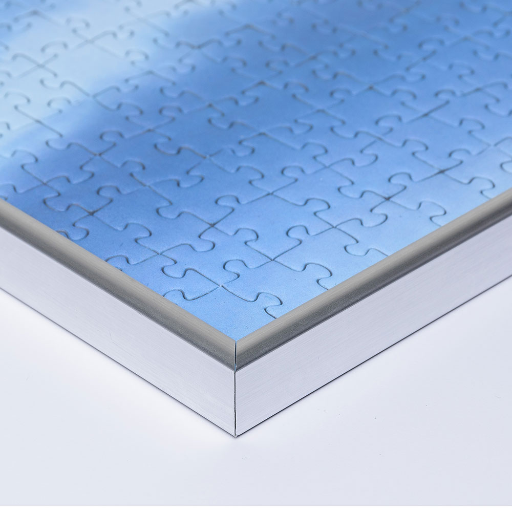 Lijst voor puzzle van plastiek - Speciaal formaat tot max. 100x100 cm zilver | 1,5 mm plexiglas