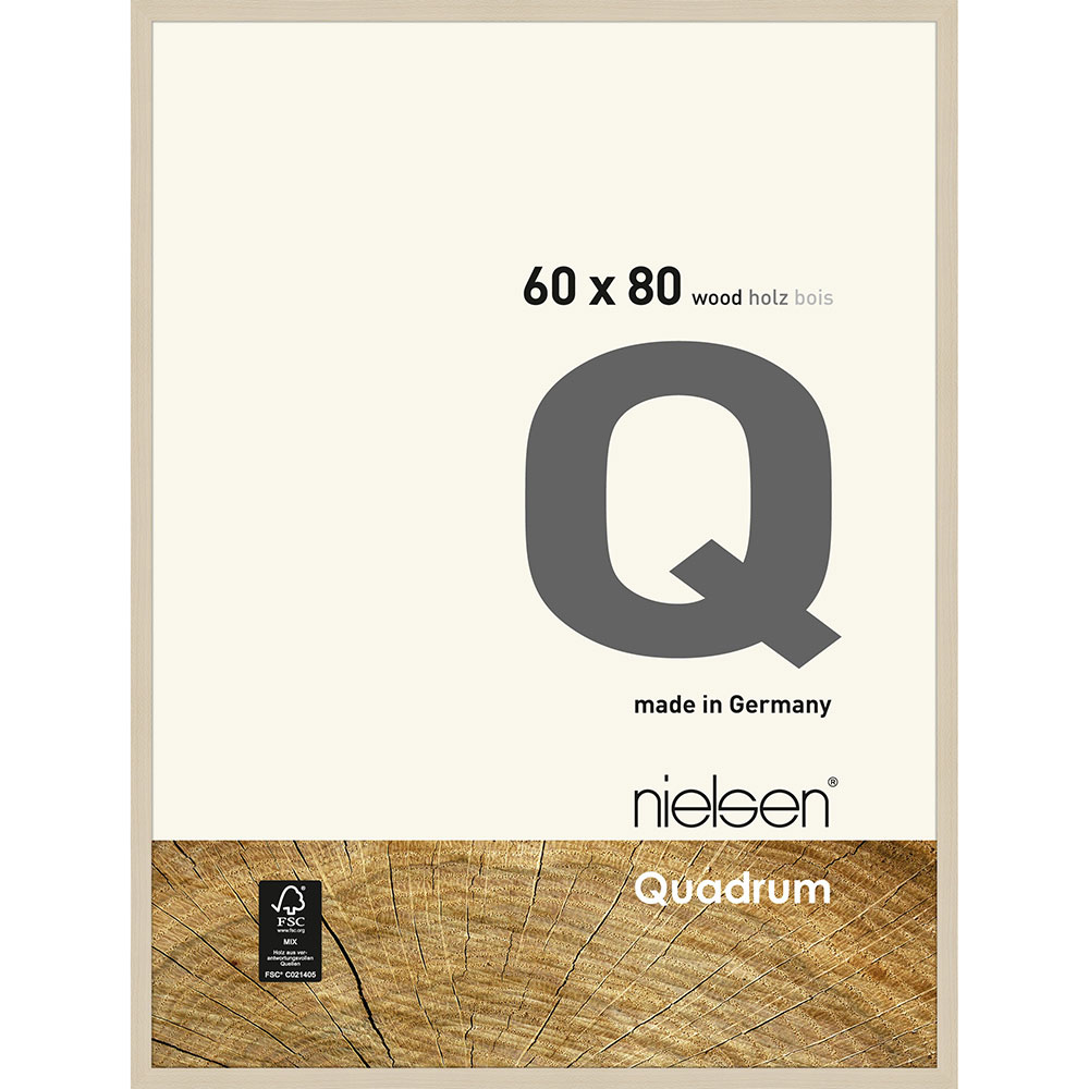 Gering Onheil Dagelijks Nielsen Lijst van hout Quadrum 60x80 cm - ahorn - normaal glas 